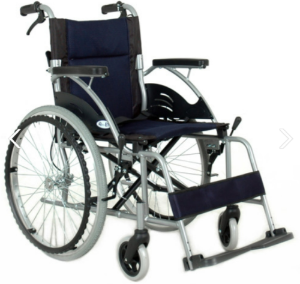 E2 수동 알루미늄 경량 접이식 휠체어